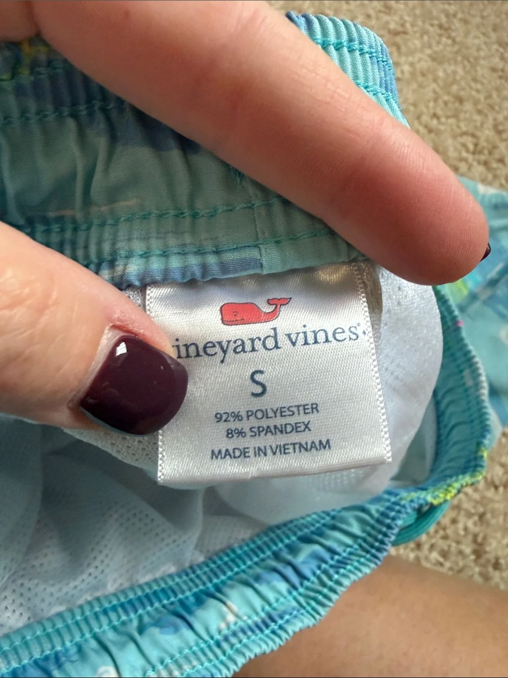 Vineyard Vines Light Blue Tropical Island Swim Trunks